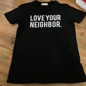 Altard State black “Love Your Neighbor” t-shirt